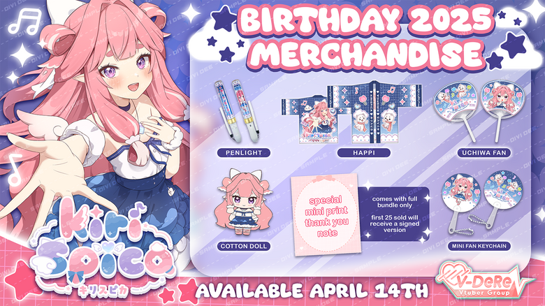 Kirispica Birthday Merch Graphic