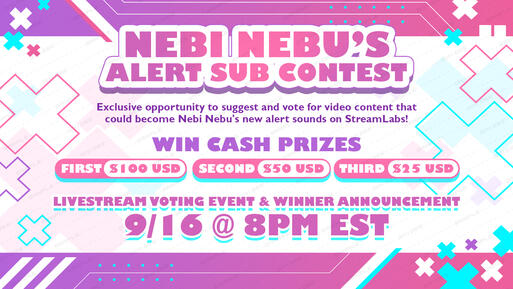 Nebi Nebu Alert Sub Contest Graphic