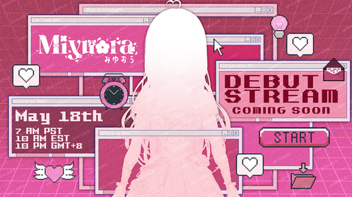 Miyuora Debut Stream Teaser Graphic