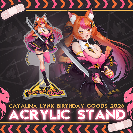 Catalina Lynx Acrylic Standee Merch Graphic