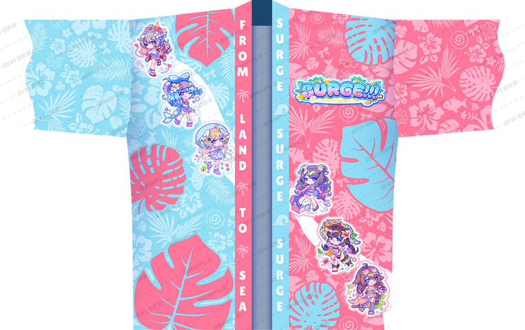 SURGE!!! 3D Live Happi Coat Design Side 2